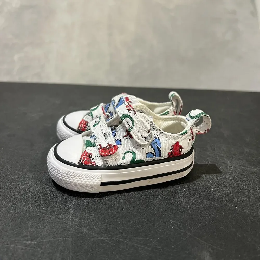 Converse Chuck Taylor All Star Shoes Toddler Size 2c White Sea Creature Print